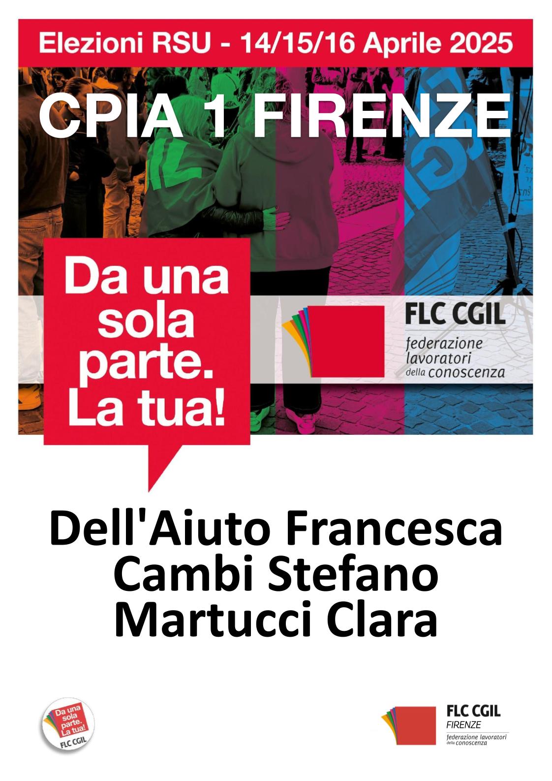 Immagine per Eezioni RSU del 14, 15 e 16 aprile: la lista della FLC-CGIL